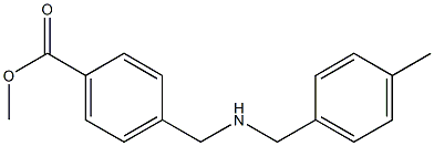 methyl 4-({[(4-methylphenyl)methyl]amino}methyl)benzoate Struktur