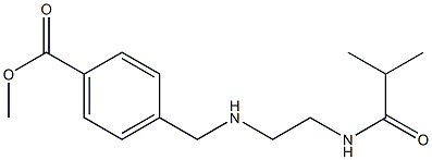 methyl 4-({[2-(2-methylpropanamido)ethyl]amino}methyl)benzoate Struktur