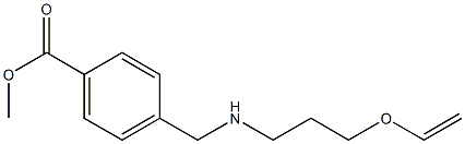 methyl 4-({[3-(ethenyloxy)propyl]amino}methyl)benzoate Struktur