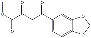 methyl 4-(2H-1,3-benzodioxol-5-yl)-2,4-dioxobutanoate Struktur