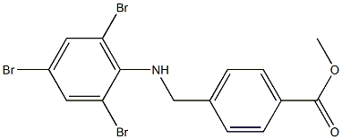 methyl 4-{[(2,4,6-tribromophenyl)amino]methyl}benzoate Struktur