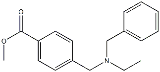 methyl 4-{[benzyl(ethyl)amino]methyl}benzoate Struktur