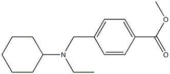 methyl 4-{[cyclohexyl(ethyl)amino]methyl}benzoate Struktur