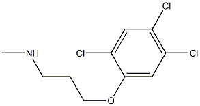 methyl[3-(2,4,5-trichlorophenoxy)propyl]amine Struktur