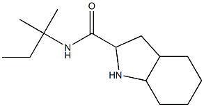 N-(1,1-dimethylpropyl)octahydro-1H-indole-2-carboxamide Struktur