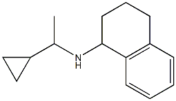 N-(1-cyclopropylethyl)-1,2,3,4-tetrahydronaphthalen-1-amine Struktur