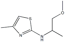 N-(1-methoxypropan-2-yl)-4-methyl-1,3-thiazol-2-amine Struktur