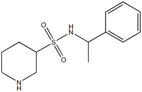 N-(1-phenylethyl)piperidine-3-sulfonamide Struktur