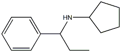 N-(1-phenylpropyl)cyclopentanamine Struktur