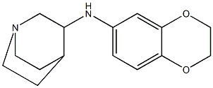 N-(2,3-dihydro-1,4-benzodioxin-6-yl)-1-azabicyclo[2.2.2]octan-3-amine Struktur