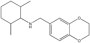 N-(2,3-dihydro-1,4-benzodioxin-6-ylmethyl)-2,6-dimethylcyclohexan-1-amine Struktur