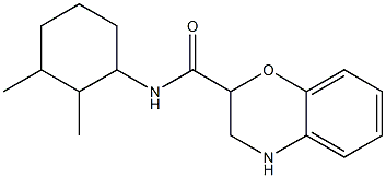 N-(2,3-dimethylcyclohexyl)-3,4-dihydro-2H-1,4-benzoxazine-2-carboxamide Struktur