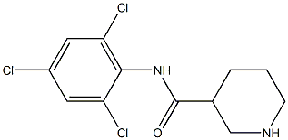 N-(2,4,6-trichlorophenyl)piperidine-3-carboxamide Struktur