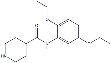 N-(2,5-diethoxyphenyl)piperidine-4-carboxamide Struktur