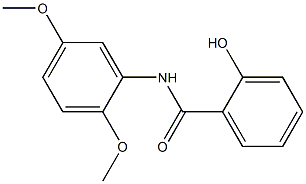 N-(2,5-dimethoxyphenyl)-2-hydroxybenzamide Struktur