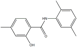 N-(2,5-dimethylphenyl)-2-hydroxy-4-methylbenzamide Struktur