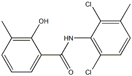 N-(2,6-dichloro-3-methylphenyl)-2-hydroxy-3-methylbenzamide Struktur