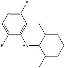 N-(2,6-dimethylcyclohexyl)-2,5-difluoroaniline Struktur