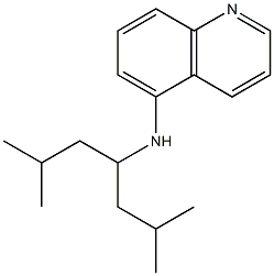 N-(2,6-dimethylheptan-4-yl)quinolin-5-amine Struktur