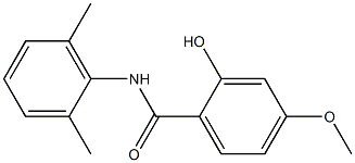 N-(2,6-dimethylphenyl)-2-hydroxy-4-methoxybenzamide Struktur