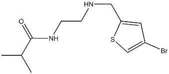 N-(2-{[(4-bromothiophen-2-yl)methyl]amino}ethyl)-2-methylpropanamide Struktur