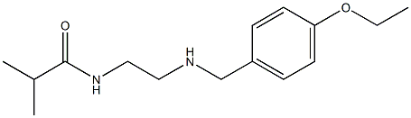 N-(2-{[(4-ethoxyphenyl)methyl]amino}ethyl)-2-methylpropanamide Struktur