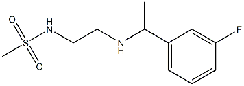 N-(2-{[1-(3-fluorophenyl)ethyl]amino}ethyl)methanesulfonamide Struktur