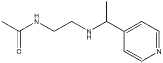 N-(2-{[1-(pyridin-4-yl)ethyl]amino}ethyl)acetamide Struktur