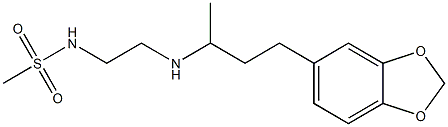 N-(2-{[4-(2H-1,3-benzodioxol-5-yl)butan-2-yl]amino}ethyl)methanesulfonamide Struktur