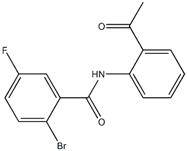 N-(2-acetylphenyl)-2-bromo-5-fluorobenzamide Struktur