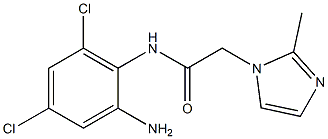 N-(2-amino-4,6-dichlorophenyl)-2-(2-methyl-1H-imidazol-1-yl)acetamide Struktur