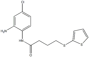 N-(2-amino-4-chlorophenyl)-4-(thiophen-2-ylsulfanyl)butanamide Struktur