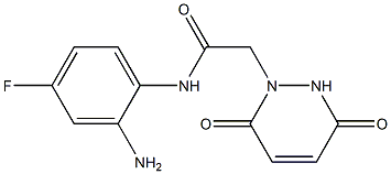 N-(2-amino-4-fluorophenyl)-2-(3,6-dioxo-3,6-dihydropyridazin-1(2H)-yl)acetamide Struktur