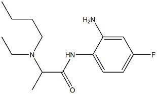 N-(2-amino-4-fluorophenyl)-2-[butyl(ethyl)amino]propanamide Struktur