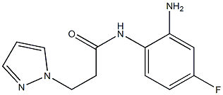 N-(2-amino-4-fluorophenyl)-3-(1H-pyrazol-1-yl)propanamide Struktur