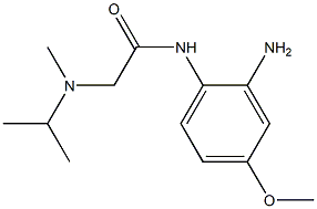 N-(2-amino-4-methoxyphenyl)-2-[isopropyl(methyl)amino]acetamide Struktur