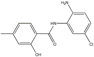 N-(2-amino-5-chlorophenyl)-2-hydroxy-4-methylbenzamide Struktur