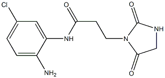 N-(2-amino-5-chlorophenyl)-3-(2,5-dioxoimidazolidin-1-yl)propanamide Struktur