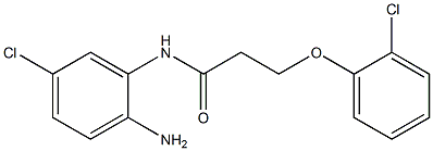 N-(2-amino-5-chlorophenyl)-3-(2-chlorophenoxy)propanamide Struktur