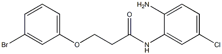 N-(2-amino-5-chlorophenyl)-3-(3-bromophenoxy)propanamide Struktur