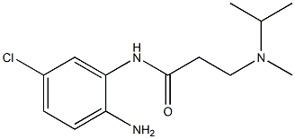 N-(2-amino-5-chlorophenyl)-3-[isopropyl(methyl)amino]propanamide Struktur