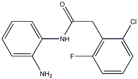 N-(2-aminophenyl)-2-(2-chloro-6-fluorophenyl)acetamide Struktur