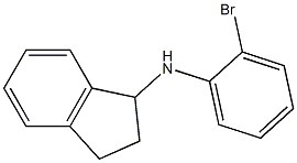 N-(2-bromophenyl)-2,3-dihydro-1H-inden-1-amine Struktur