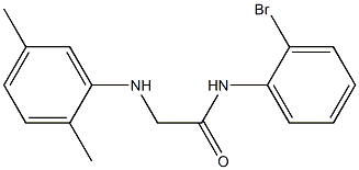 N-(2-bromophenyl)-2-[(2,5-dimethylphenyl)amino]acetamide Struktur