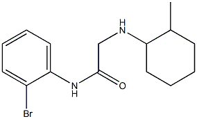 N-(2-bromophenyl)-2-[(2-methylcyclohexyl)amino]acetamide Struktur