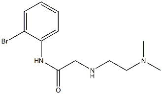 N-(2-bromophenyl)-2-{[2-(dimethylamino)ethyl]amino}acetamide Struktur