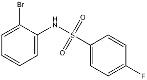 N-(2-bromophenyl)-4-fluorobenzenesulfonamide Struktur