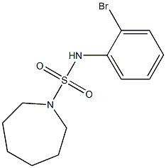 N-(2-bromophenyl)azepane-1-sulfonamide Struktur