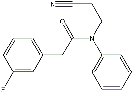 N-(2-cyanoethyl)-2-(3-fluorophenyl)-N-phenylacetamide Struktur