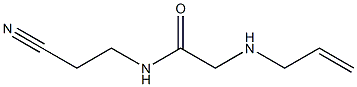 N-(2-cyanoethyl)-2-(prop-2-en-1-ylamino)acetamide Struktur